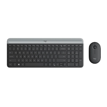 Logitech - MK470 Slim 無線鍵盤和鼠標套裝 英文版 (黑色)